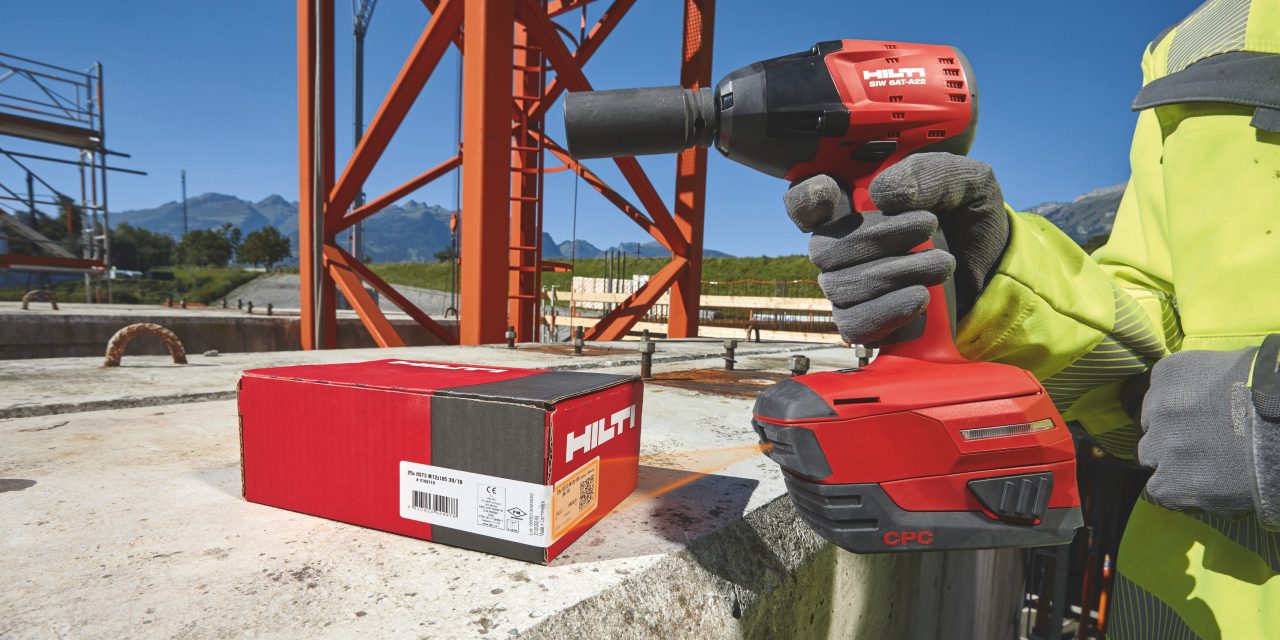 HST3 stud anchor, KB-TZ stud anchor, cordless impact wrench, adaptive torque module, compact battery, long socket