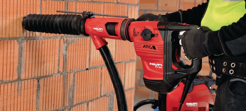 TE DRS-Y sistem za uklanjanje prašine Sistem za uklanjanje prašine za bušenje i štemovanje betona pomoću Hilti elektro-pneumatskih čekića SDS Max (TE-Y) Primene 1